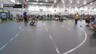 88 lbs Round 7 (8 Team) - Joshua Davis, Eastwood Eagles WC vs David Sargsyan, Contenders WA Blue