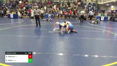 125 lbs Quarterfinal - Riley Ritenour, Mt. Pleasant vs Noelle Miller, Canon-McMillan