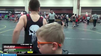 107 lbs Round 5 - John Manning, Spatola Wrestling vs Nolan Seman, Backyard Brawlers