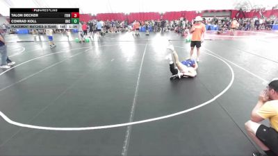 157 lbs Placement Matches (8 Team) - Talon Decker, Illinois Top Dawgs Navy vs Conrad Koll, United North Central