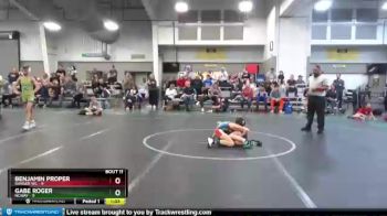 88 lbs Round 4 (6 Team) - Gabe Roger, NCWAY vs Benjamin Proper, Ranger WC