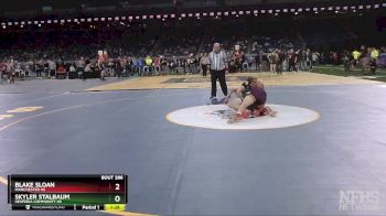 D4-144 lbs Semifinal - Blake Sloan, Manchester HS vs Skyler Stalbaum, Hesperia Community HS