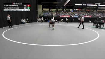 125 lbs Cons. Round 4 - 8 Anthony Hughes, Marian vs 14 Matteo Vargo, Cumberlands