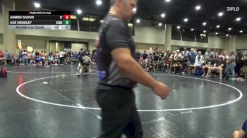 120 lbs Round 3 (6 Team) - Ace Hensley, Gulf Coast WC vs Ahmed Daoud, The Factory Wrestling
