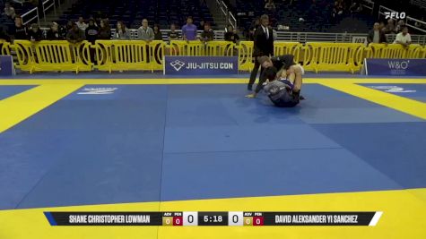 David Aleksander Yi Sanchez vs Shane Christopher Lowman 2025 Pan IBJJF Jiu-Jitsu No-Gi Championship