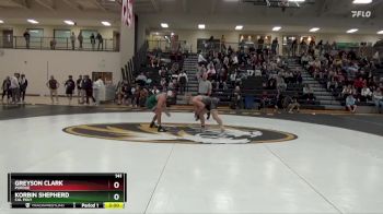 141 lbs Quarterfinal - Korbin Shepherd, Cal Poly vs Greyson Clark, Purdue