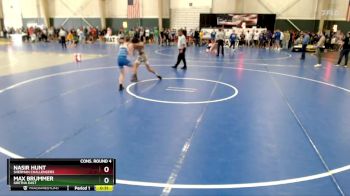 120 lbs Cons. Round 4 - Max Brummer, Gretna East vs Nasir Hunt, Sherman Challengers