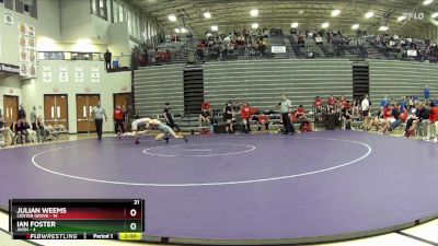 175 lbs Quarterfinals (8 Team) - Julian Weems, Center Grove vs Ian Foster, Avon