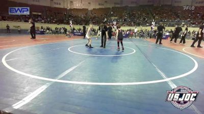 52 lbs Consi Of 8 #2 - Nolan Elwell, Mustang Bronco Wrestling Club vs Gavin Fulton, F-5 Grappling