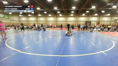 115 lbs Quarterfinal - Catherine Orndorff, Maryland Mana Wave - GHSE vs Molly Stenger, PA West Black - GHSE
