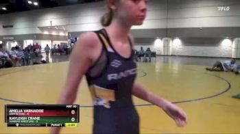 100 lbs Finals (8 Team) - Kayleigh Crane, Sunbear Wrestling vs Amelia Varnadoe, Griffin Fang