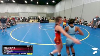 106 lbs Placement Matches (8 Team) - Killian Evans, Missouri Ice vs Ava Miller, Ohio Blue