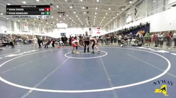 120 lbs Cons. Round 2 - Ryan Kowalski, BH-BL Youth Wrestling vs Evan Cross, Hilton Jr Cadets Wrestling Club