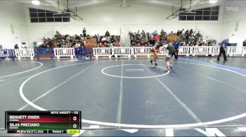 132 lbs Cons. Round 2 - Silas Preciado, Edison vs Bennett Owen, Marina