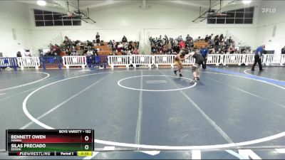 132 lbs Cons. Round 2 - Silas Preciado, Edison vs Bennett Owen, Marina