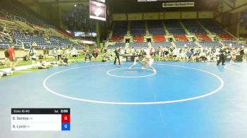 126 lbs Cons 16 #2 - Scout Santos, Oregon vs Aaron Lucio, Michigan