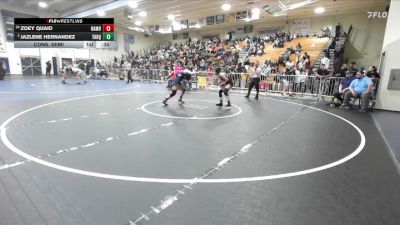 120 lbs Cons. Semi - Jazlene Hernandez, Tahquitz vs Zoey Quaid, Ramona/Riverside