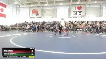 120 lbs Quarterfinal - Athan Dauksza, Club Not Listed vs Keith King, Club Not Listed