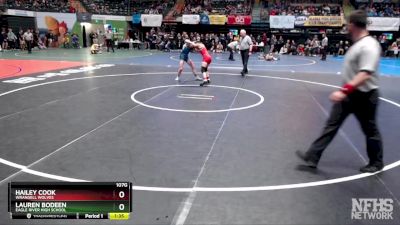 107G Semifinal - Lauren Bodeen, Eagle River High School vs Hailey Cook, Wrangell Wolves