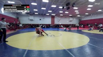 190 lbs Cons. Round 2 - Brayden Pinard, McKinleyville vs Ricardo Barros, Liberty