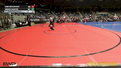 64 lbs Quarterfinal - Lane McClintock, Sebolt Wrestling Academy vs Joshua Sawyer, Mat Demon Wrestling Club