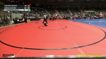 64 lbs Quarterfinal - Lane McClintock, Sebolt Wrestling Academy vs Joshua Sawyer, Mat Demon Wrestling Club