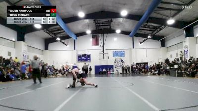 144 lbs Round 2 - Aiden Harwood, Lewisburg vs Bryn Richard, Rayne