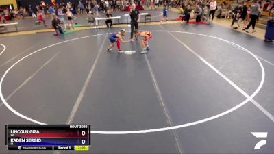 87 lbs Cons. Round 2 - Lincoln Giza, WI vs Kaden Sergio, IA