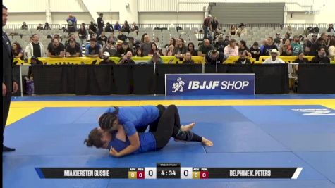 Delphine K. Peters vs Mia Kiersten Gussie 2025 World IBJJF Jiu-Jitsu No-Gi Championship