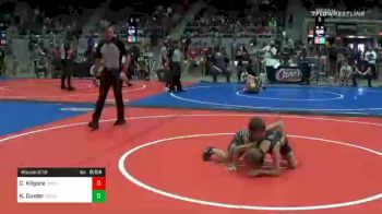 55 lbs Prelims - Case Kilgore, Checotah Matcats vs Karson Custer, Derby Wrestling Club