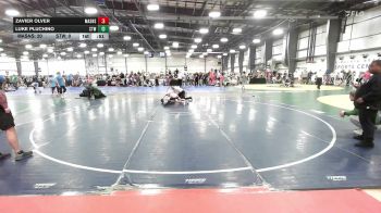 100 lbs Rr Rnd 3 - Zavier Olver, Mat Assassins Black - MS vs Luke Pluchino, Shore Thing Surf - MS