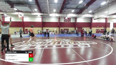 165 lbs Quarterfinal - Cooper Lavigne, Rhode Island College vs Aidan Zarrella, Unattached