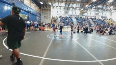 100 lbs Cons. Round 1 - Lillian Carter, Resilient Wrestling Club vs Emma Moya, Heat Wave