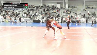 100 lbs Round Of 128 - Brooklyn Herring, VA vs Emily Youboty, RI