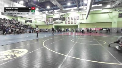 138 lbs 3rd Place Match - Raphael Loya, EAGLE ROCK vs Connor Kang, Palisades