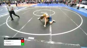 125 lbs Consi Of 16 #1 - Anthony Delgado, Gold Rush Wrestling Academy vs Nathaniel Martinez, Grizzly Wrestling Club