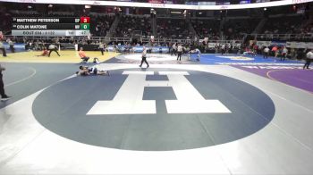 I-132 lbs Cons. Round 3 - Colin Matone, Minisink Valley vs Matthew Peterson, Islip