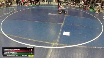 42 lbs Semifinal - Dawson Harrison, Colorado Outlaws vs Logan Radmall, Timpanogos Wrestling