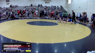 74 lbs Champ. Round 1 - Christopher Ibbetson, Contenders Wrestling Academy vs Maddon Gonzalez, New Castle Youth Wrestling Club