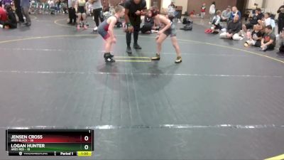 78 lbs Round 5 (8 Team) - Jensen Cross, Ares Black vs Logan Hunter, Ares Red