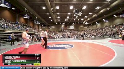 2A 215 lbs Champ. Round 1 - Boden Mackelprang, Parowan vs Yandel Tinoco, Gunnison Valley