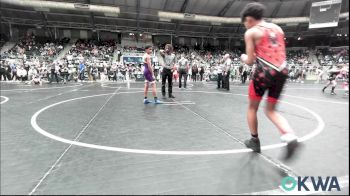 92 lbs Round Of 16 - Christopher Couch, Del City Little League Wrestling vs Avion Jackson, Bristow Elementary Wrestling Club