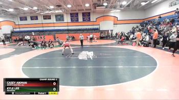 174 lbs Champ. Round 2 - Kyle Lee, Roanoke vs Casey Aikman, North Central (IL)