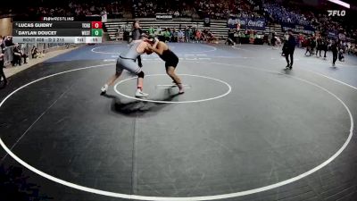 D 2 215 lbs Cons. Round 5 - Daylan Doucet, Westgate vs Lucas Guidry, Teurlings Catholic