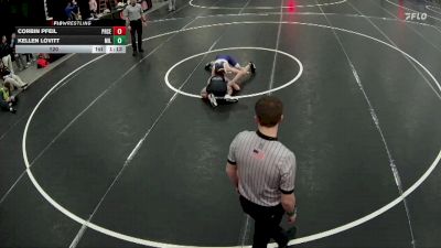 120 lbs Semis & 1st Wrestleback (8 Team) - Corbin Pfeil, Pierce vs Kellen Lovitt, Milford