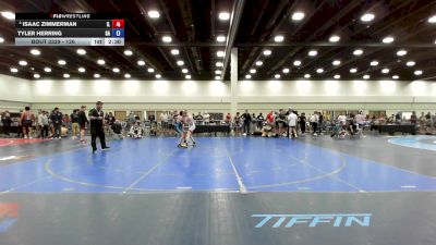 126 lbs Cons. Round 4 - Isaac Zimmerman, IL vs Tyler Herring, GA