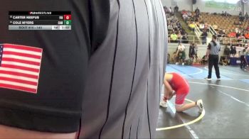 140 lbs Champ. Round 1 - Cole Myers, Cambridge vs Carter Neefus, FINNEYTOWN