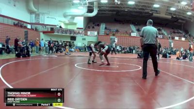 175 lbs Cons. Round 3 - Thomas Minor, Warren Wrestling Academy vs Reid Dryden, Unattached