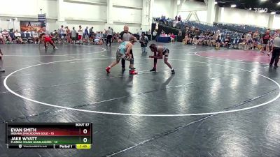 138 lbs Round 5 (16 Team) - Evan Smith, Indiana Smackdown Gold vs Jake Wyatt, Florida Young Gunslingers