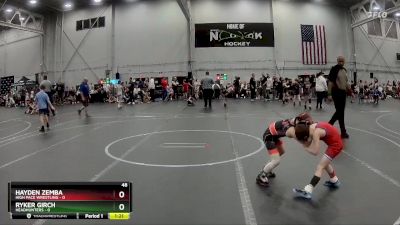 48 lbs Round 3 (4 Team) - HAYDEN ZEMBA, High Pace Wrestling vs Ryker Girch, Headhunters